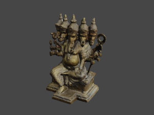 Ganesha 5 Heads C4D added 3D Model