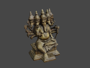 Ganesha 5 Heads C4D added 3D Model