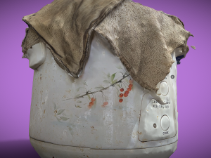 Rice cooker C4D added 3D Model
