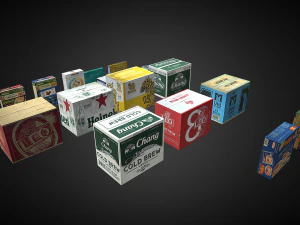 Carton boxThai product 3D Model