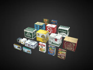 Carton boxThai product 3D Model