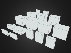 Carton boxThai product 3D Model