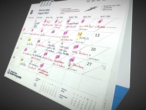 Calendar Thai 3D Model