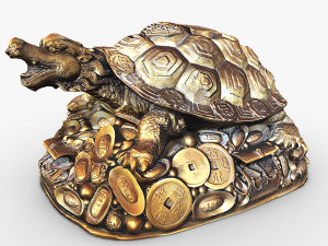 Feng Shui Dragon Turtle 3Dモデル