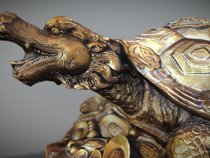 Feng Shui Dragon Turtle Modello 3D