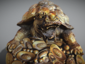 Feng Shui Dragon Turtle Modello 3D