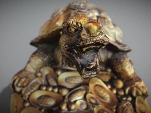 Feng Shui Dragon Turtle 3D Model