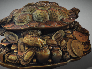 Feng Shui Dragon Turtle Modello 3D