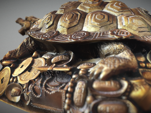 Feng Shui Dragon Turtle Modello 3D