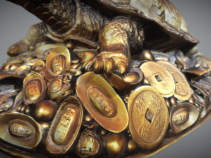 Feng Shui Dragon Turtle Modello 3D