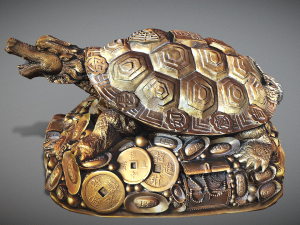 Feng Shui Dragon Turtle Modello 3D
