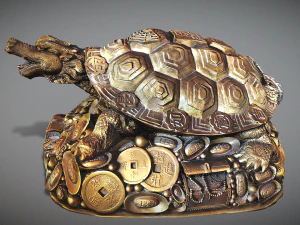 Feng Shui Dragon Turtle 3D Model