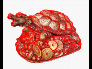 Feng Shui Dragon Turtle 3D Model