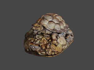 Feng Shui Dragon Turtle Modello 3D