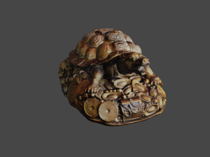 Feng Shui Dragon Turtle Modello 3D