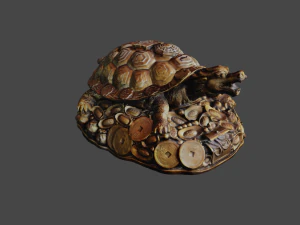 Feng Shui Dragon Turtle 3D Model