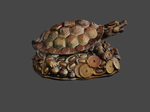 Feng Shui Dragon Turtle Modello 3D