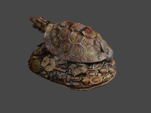 Feng Shui Dragon Turtle Modello 3D