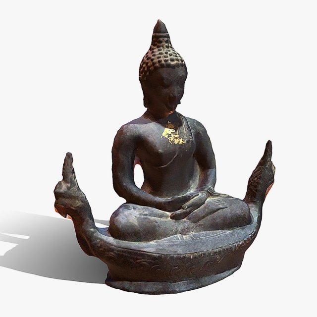 Buddha 1 3D Model .c4d .max .obj .3ds .fbx .stl .blend 