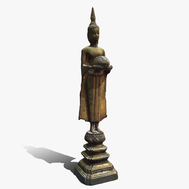 Buddha 3 3D Модель .c4d .max .obj .3ds .fbx .stl .blend 