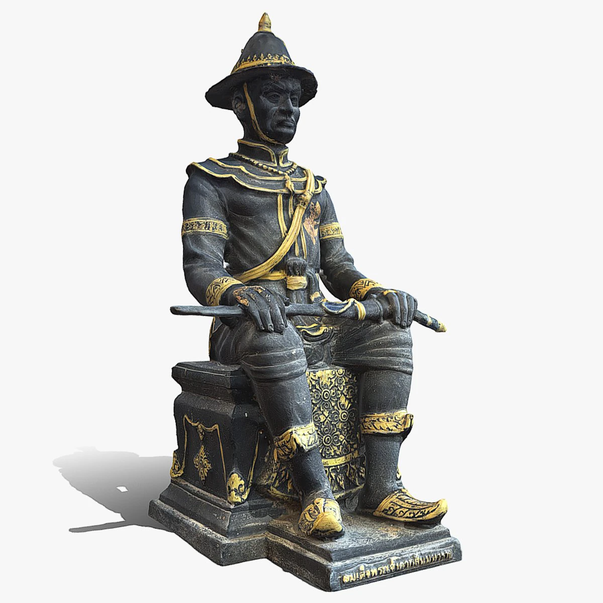 The Great King Taksin 3D Model .c4d .max .obj .3ds .fbx .stl .blend