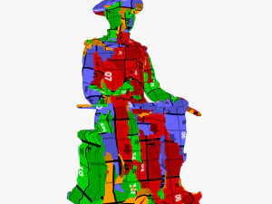 The Great King Taksin 3D Model