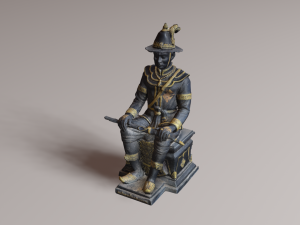 The Great King Taksin 3D Model