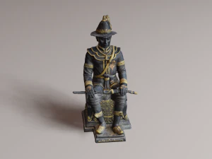 The Great King Taksin 3D Model