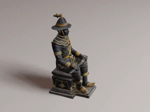 The Great King Taksin 3D Model