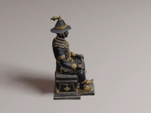 The Great King Taksin 3D Model