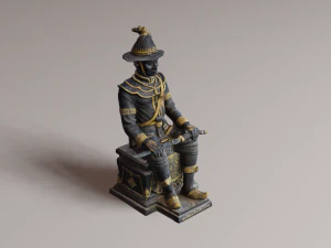 The Great King Taksin 3D Model