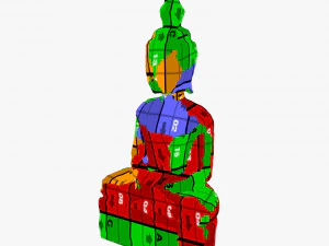 Buddha wood 3D Model