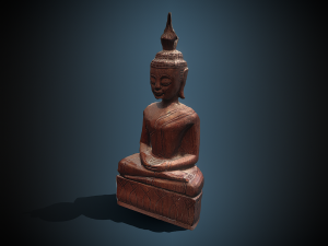 Buddha wood Modelo 3D