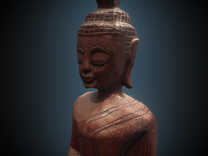 Buddha wood Modelo 3D