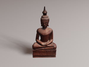 Buddha wood Modelo 3D