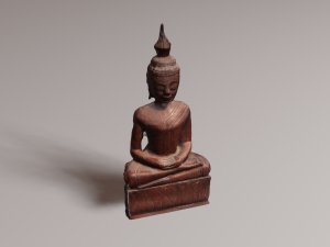 Buddha wood Modelo 3D