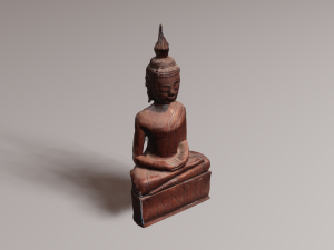 Buddha wood Modelo 3D