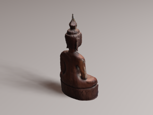 Buddha wood Modelo 3D