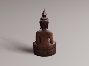 Buddha wood Modelo 3D