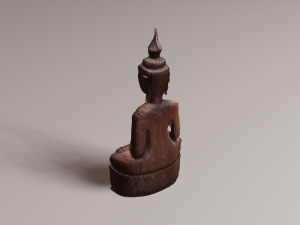 Buddha wood Modelo 3D