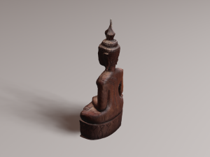 Buddha wood Modelo 3D