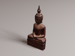 Buddha wood Modelo 3D