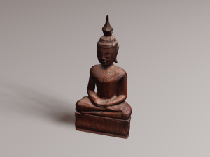 Buddha wood Modelo 3D
