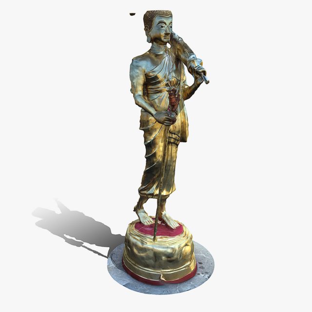 Buddha 22 stand 3D 모델 .c4d .max .obj .3ds .fbx .stl .blend 