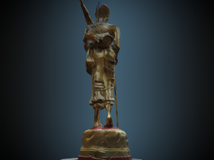 Buddha 22 stand 3D 모델