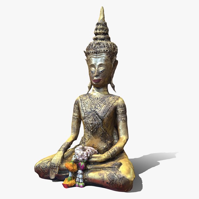 Buddha 26 3D Model .c4d .max .obj .3ds .fbx .stl .blend 