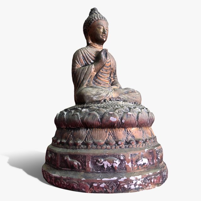 Buddha 28 v1 3D Model .c4d .max .obj .3ds .fbx .stl .blend 