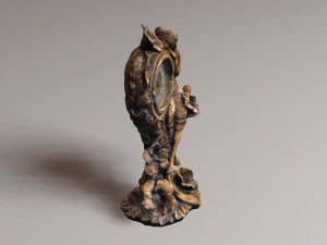 Rel&oacute;gio antigo v1 Modelo 3D