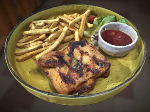 Spicy Chicken Steak 3D Model