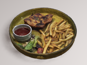 Spicy Chicken Steak Modelo 3D